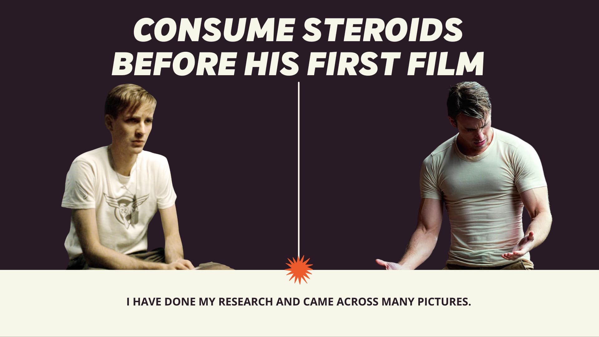 Did Chris Evans Consume Steroids before His First FilmDid Chris Evans Consume Steroids before His First Film