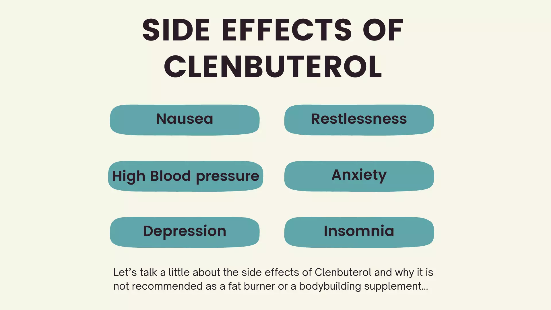 Side Effects Of Clenbuterol