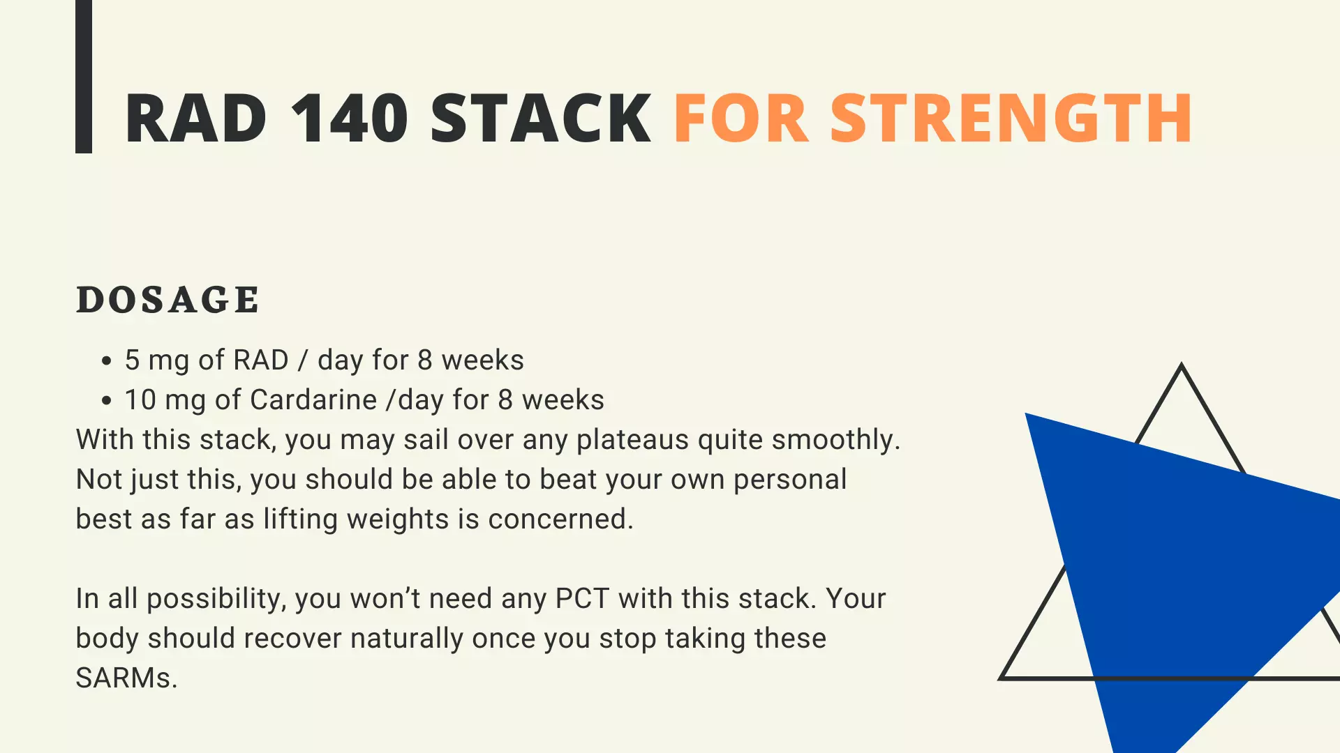 RAD 140 Stack For Strength