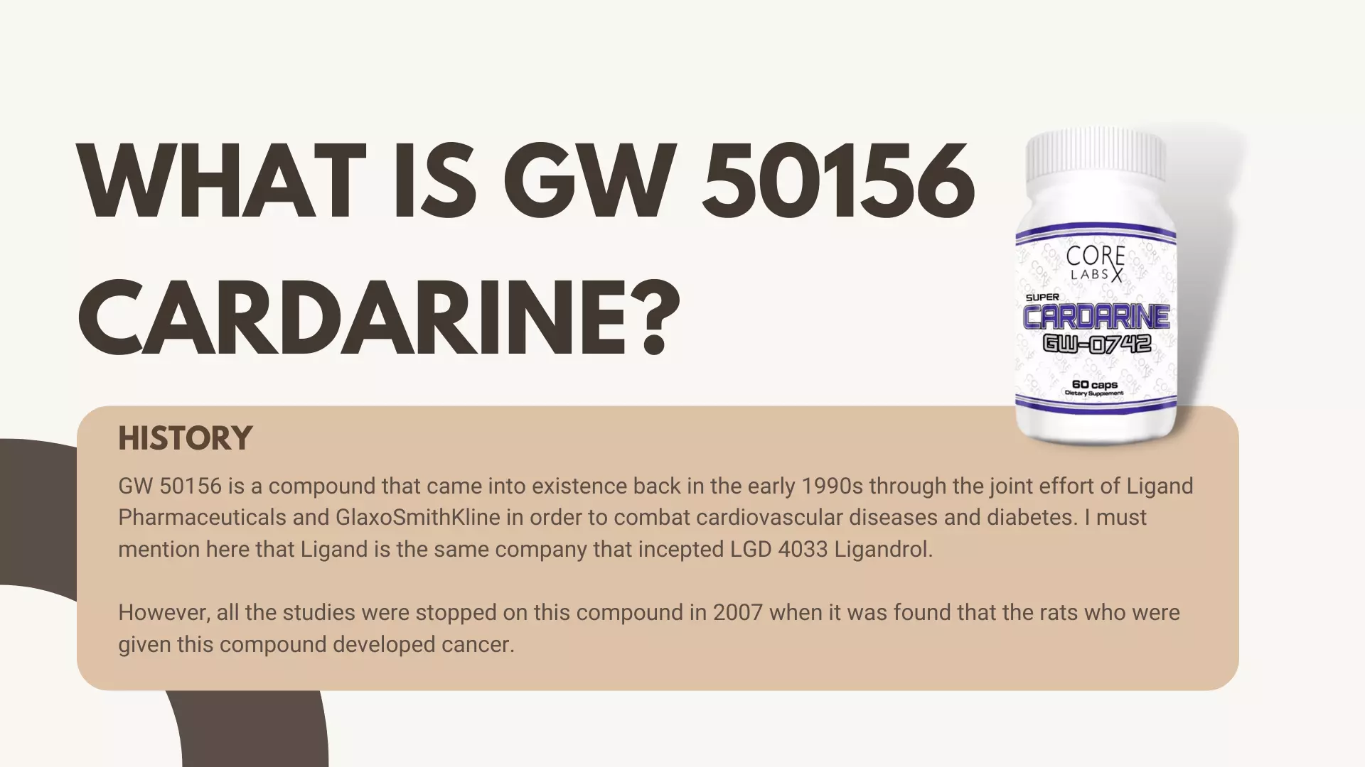 Gw 50156 Cardarine review