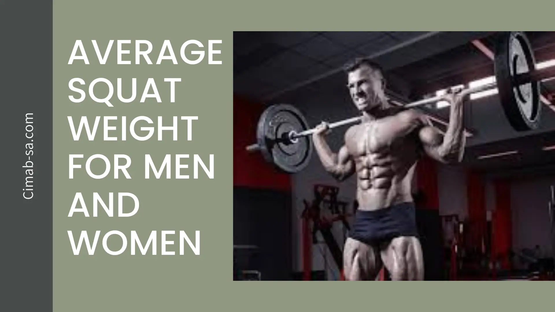 Average squat weight for men and women