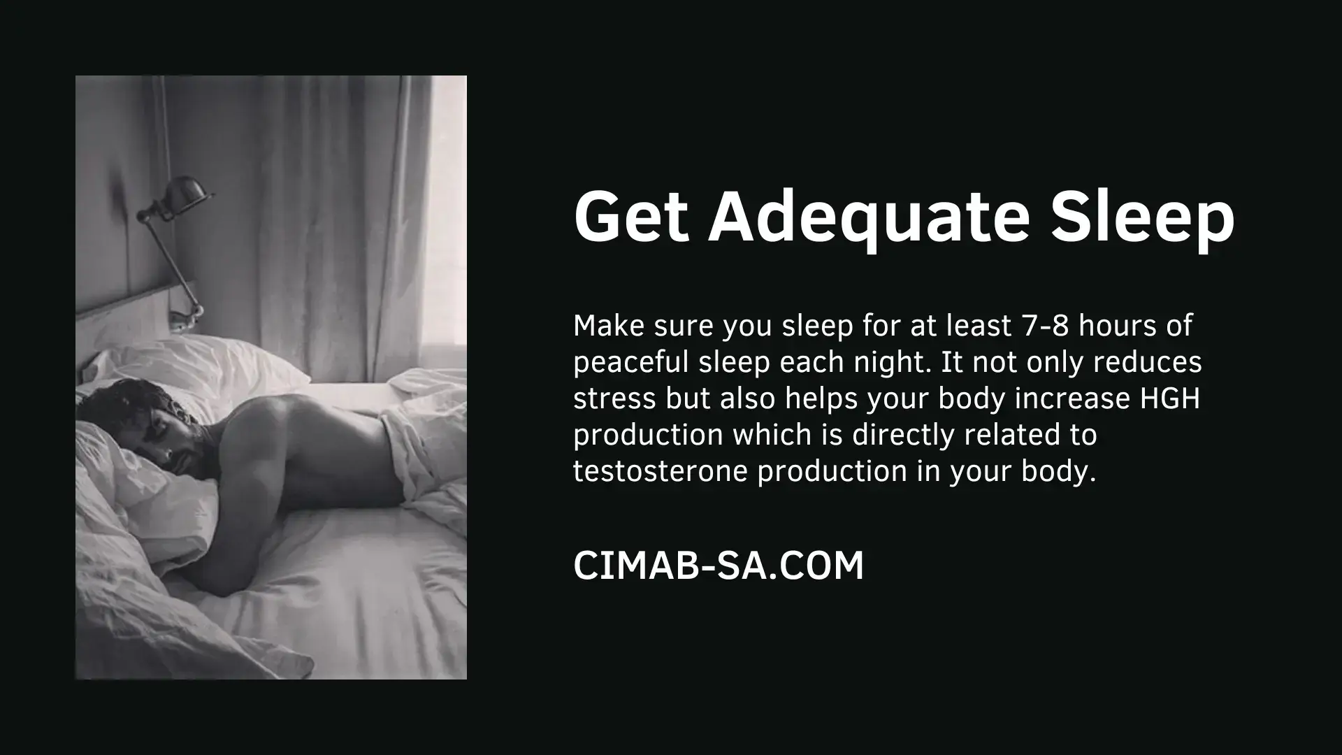 get adequate sleep